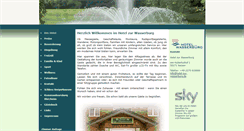 Desktop Screenshot of hotel-zur-wasserburg.de